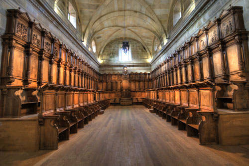 Sillería del coro de la iglesia de Montederramo